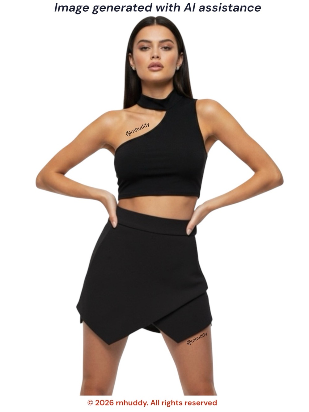 Aqua S black skort with pockets